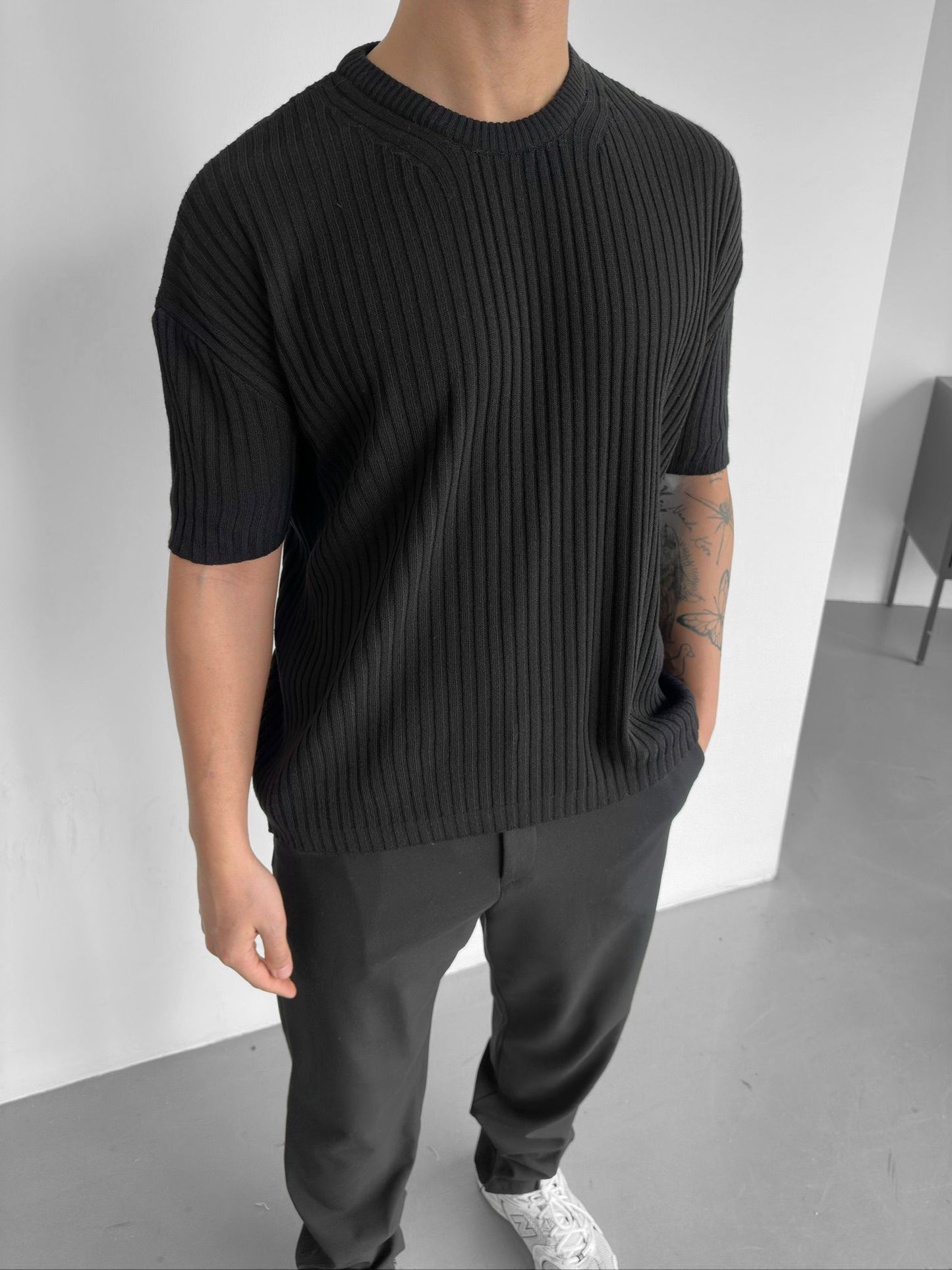 חולצה אוברסייז L88 שחורה