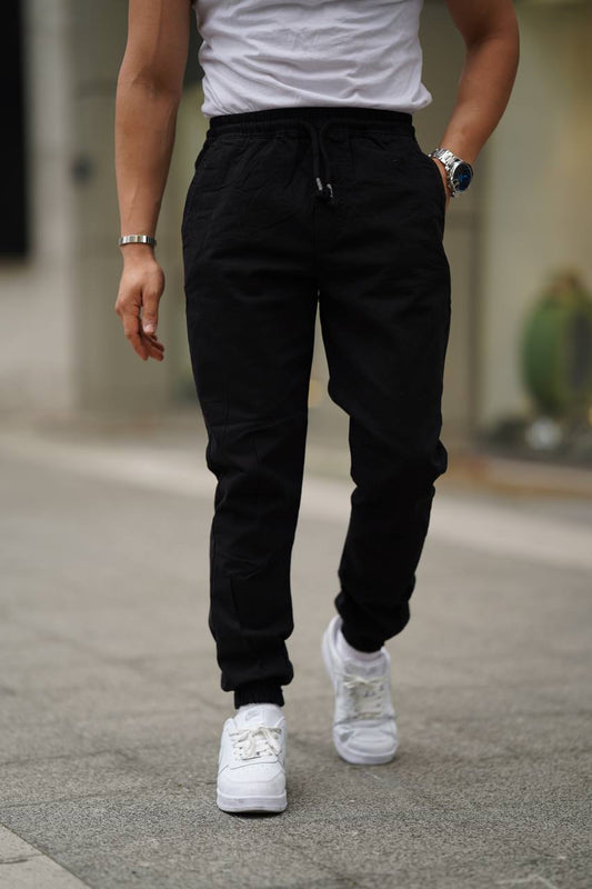 מכנס אלגנטי מבד LD88 שחור