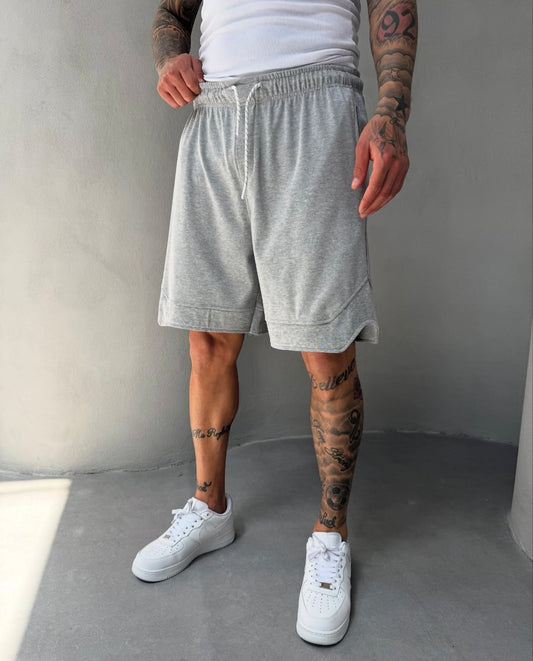 מכנס טרינינג קצר אפור