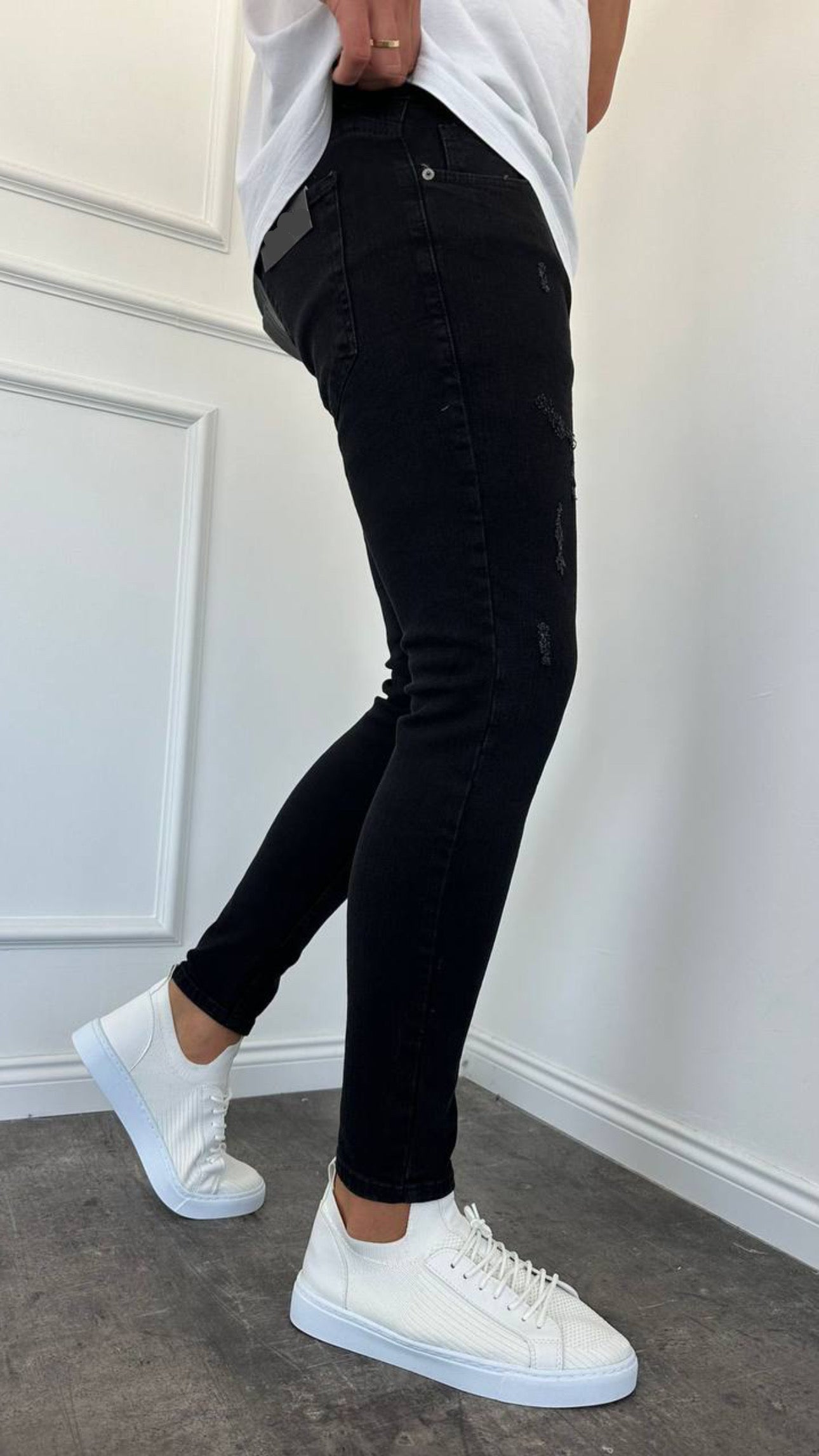 ג׳ינס סקיני LD122 שחור